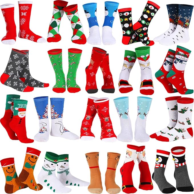 Jack Russell Crew Novelty Socks - Gray